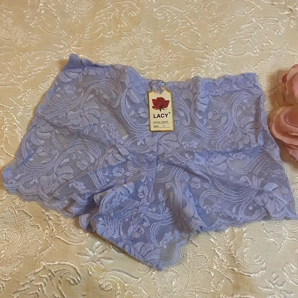 Lacy Boyshorts sexy panties pack of 2 size large